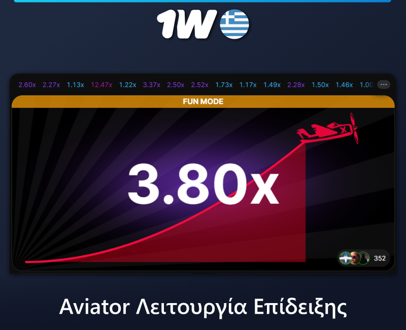 Παίξτε το Aviator σε demo mode στο 1w στην Ελλάδα